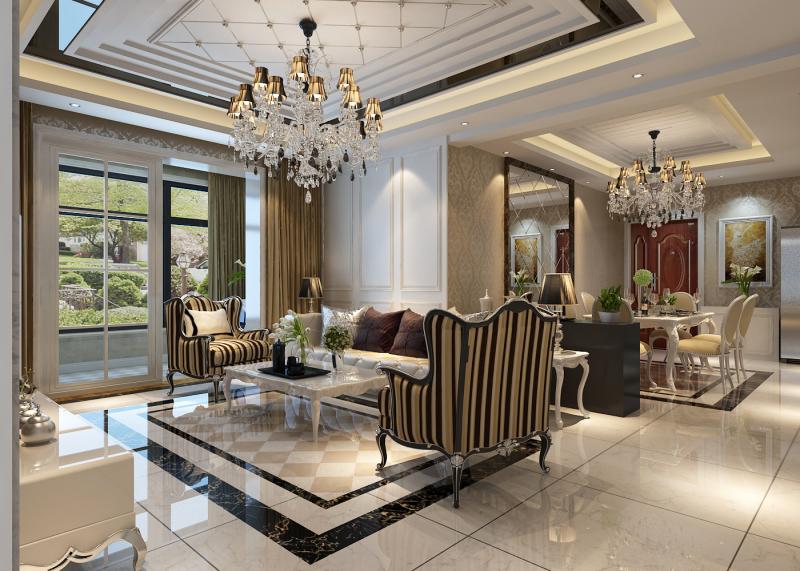 140平米四居室裝修攻略 簡歐全包28萬！-金輝天鵝灣裝修