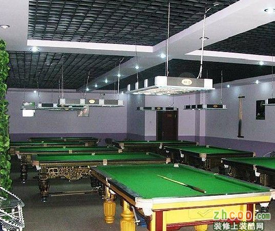 臺(tái)球廳裝修布置，桌球廳如何裝修好？