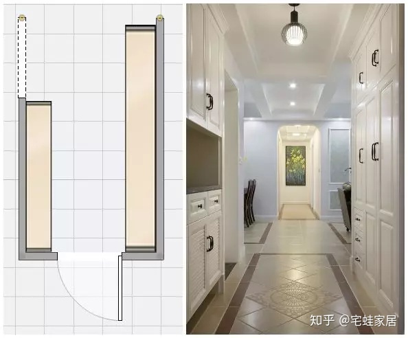 客廳玄關(guān)隔斷鞋柜裝修效果圖_玄關(guān)隔斷裝修效果圖_進門玄關(guān)隔斷裝修效果圖