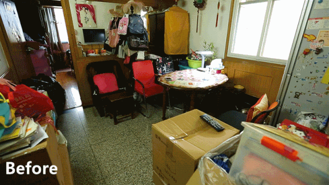 44㎡兩房變?nèi)?，挖掘新空間解決三代四口居住難題