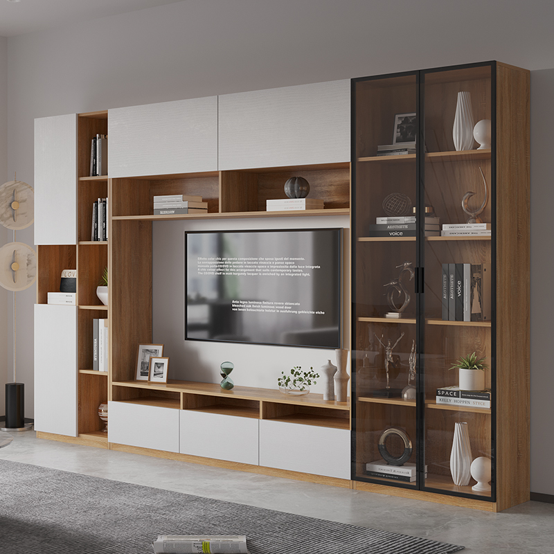 電視墻裝修效果圖_門(mén)對(duì)著的墻裝修效果圖片_電視背景墻半墻裝修效果圖大全