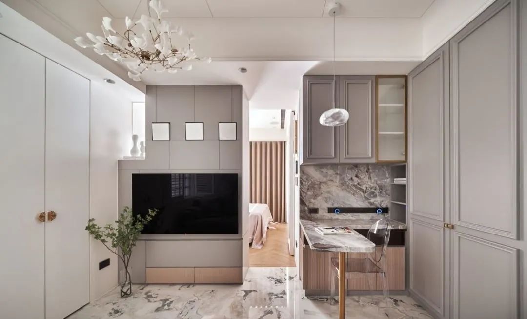 愛了！30㎡法式風格家，有大浴室、梳妝臺，閨蜜大贊