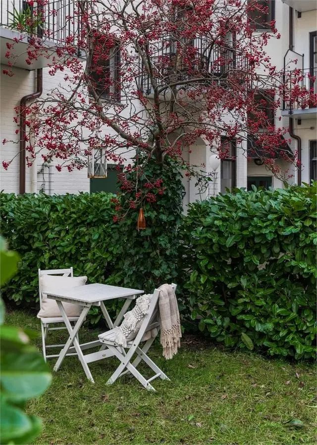 老公堅持把房子買在一樓，96平還帶個小院，完工效果太漂亮了吧