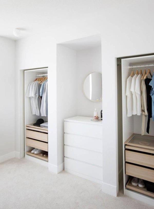 三亞小戶型房子裝修，臥室墻上挖三個壁櫥！