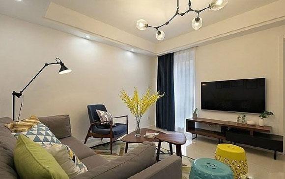 溫馨舒適的小兩房裝修，很時尚的北歐風空間，餐廳裝修特別實用