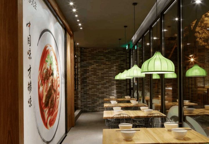 牛肉面餐廳平面布局設計，裝修施工效果，對品牌店影響有多大